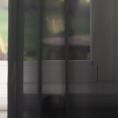 Vitrage Top Voile Zwart 10