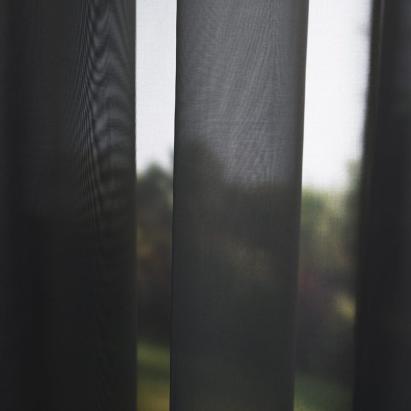 Vitrage Top Voile Zwart 10