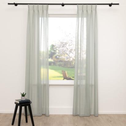 Vitrage Top Voile Grijs groen 31