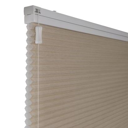 Solano duo plisségordijn | Steenbeige linnenlook 4014