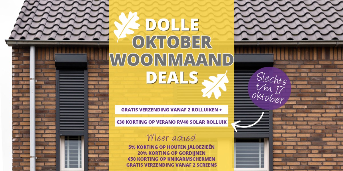 WOONMAAND 2021 (week 2) | Rolluiken gratis verzonden vanaf 2 stuks