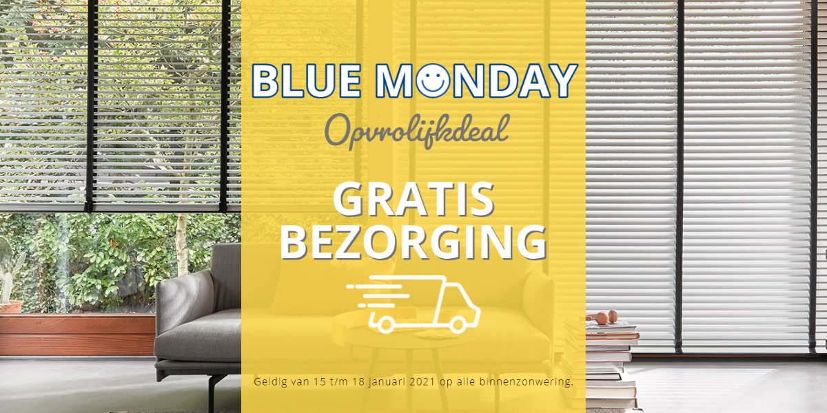 Blue Monday opvrolijkdeal | GRATIS BEZORGING