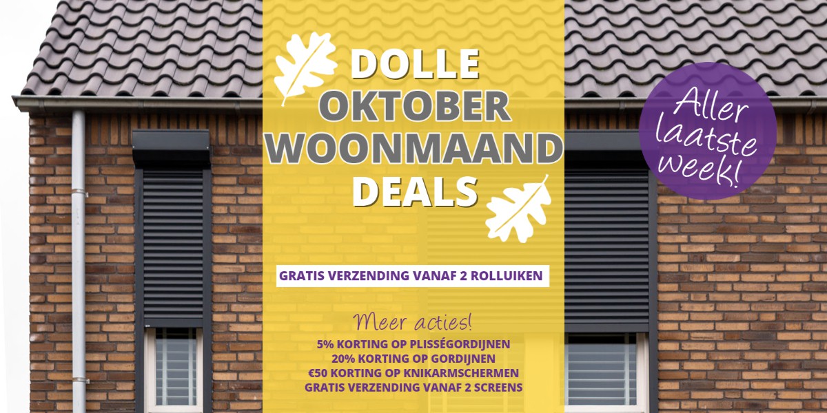 WOONMAAND 2021 (week 4) | Rolluiken gratis verzonden vanaf 2 stuks