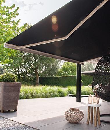 Verano® St. Tropez V360 knikarmscherm zwart zonnescherm
