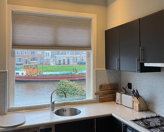 Solano duo plisségordijnen keukenraam