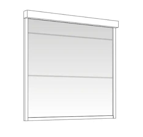 Doorzichtig screen met zichtvenster transparante screens