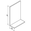 Hoekprofiel 70 x 20 x 2 