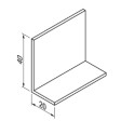 Hoekprofiel 40 x 20 x 2 