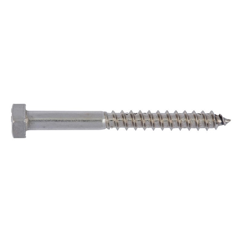 Houtdraadbout RVS 6x60 mm