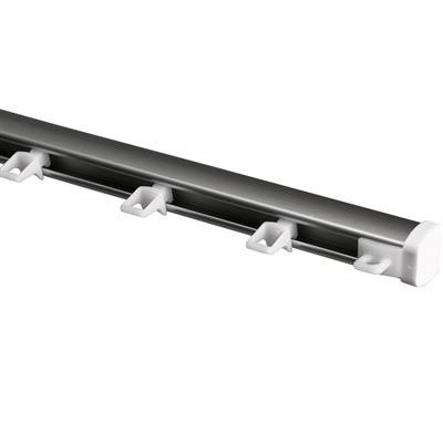 Gordijnrail Wave zilver