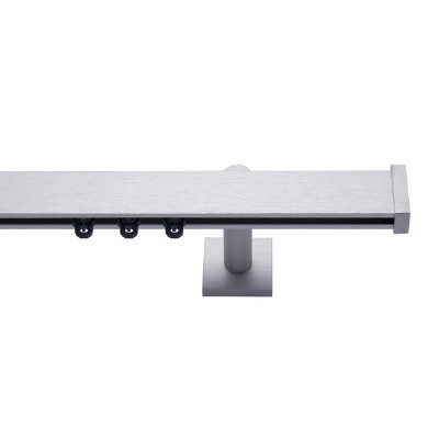 Gordijnrail Varius 40x15 mm zilver brush