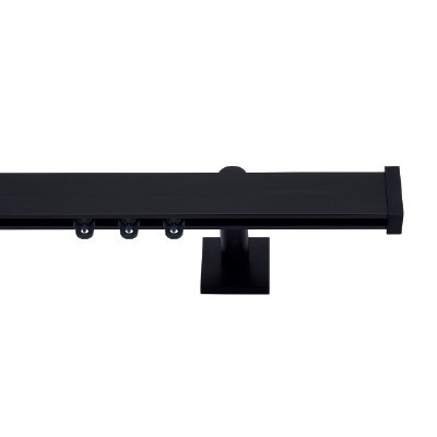 Gordijnrail Varius 40x15 mm zwart mat
