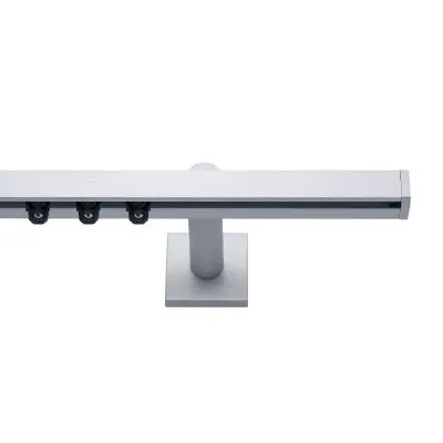 Gordijnrail Varius 20x20 mm zilver brush