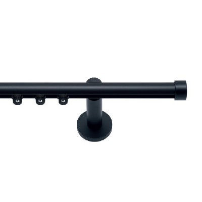 Gordijnrail Varius 28 mm zwart mat