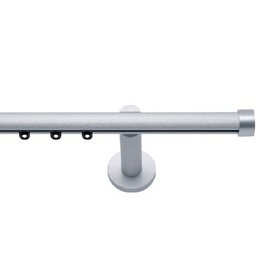 Gordijnrail Varius 20 mm zilver brush
