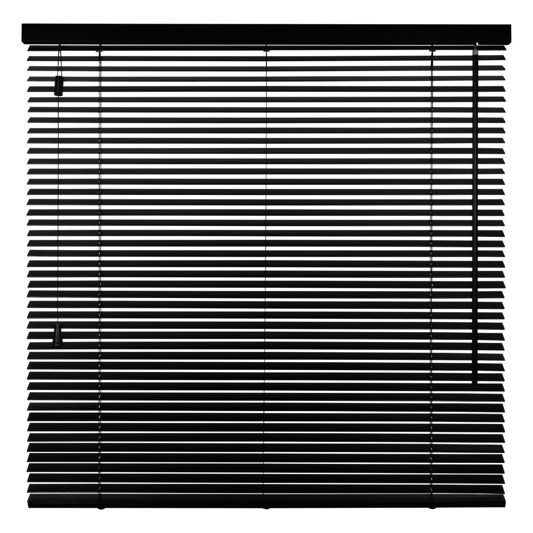Solano Premium Houten Jaloezie 25 mm | 6024 Zwart met nerf