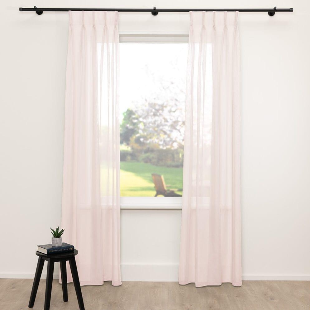 Vitrage Top Voile Lichtroze 86