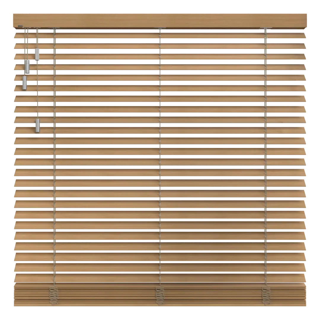 Verano Houten Jaloezieën - 50 mm - Voorzijde - 30.1103 - Koord&Stang bediening