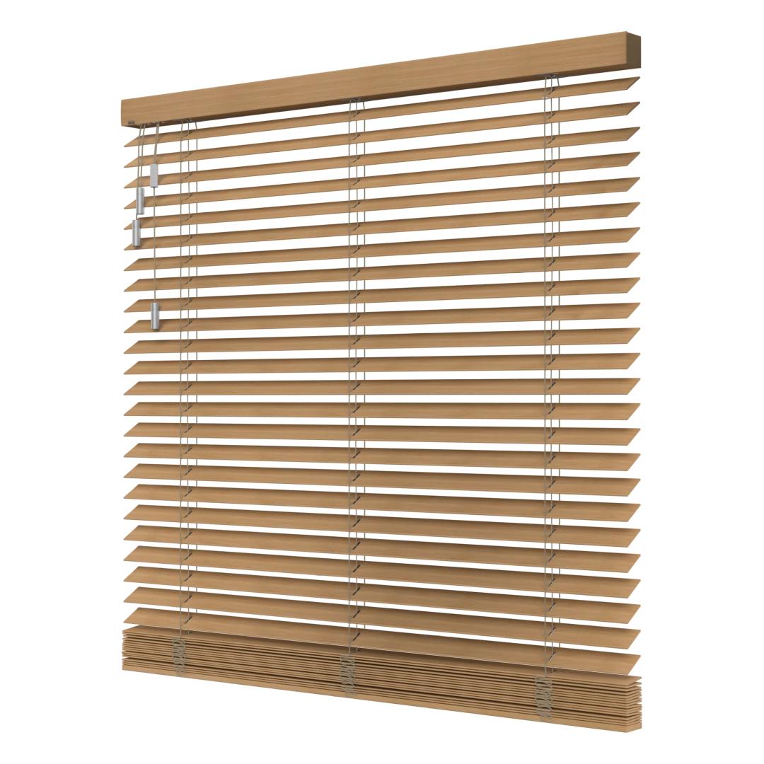 Verano Houten Jaloezieën - 50 mm - Voorzijde - 30.1103 - Koord&Stang bediening