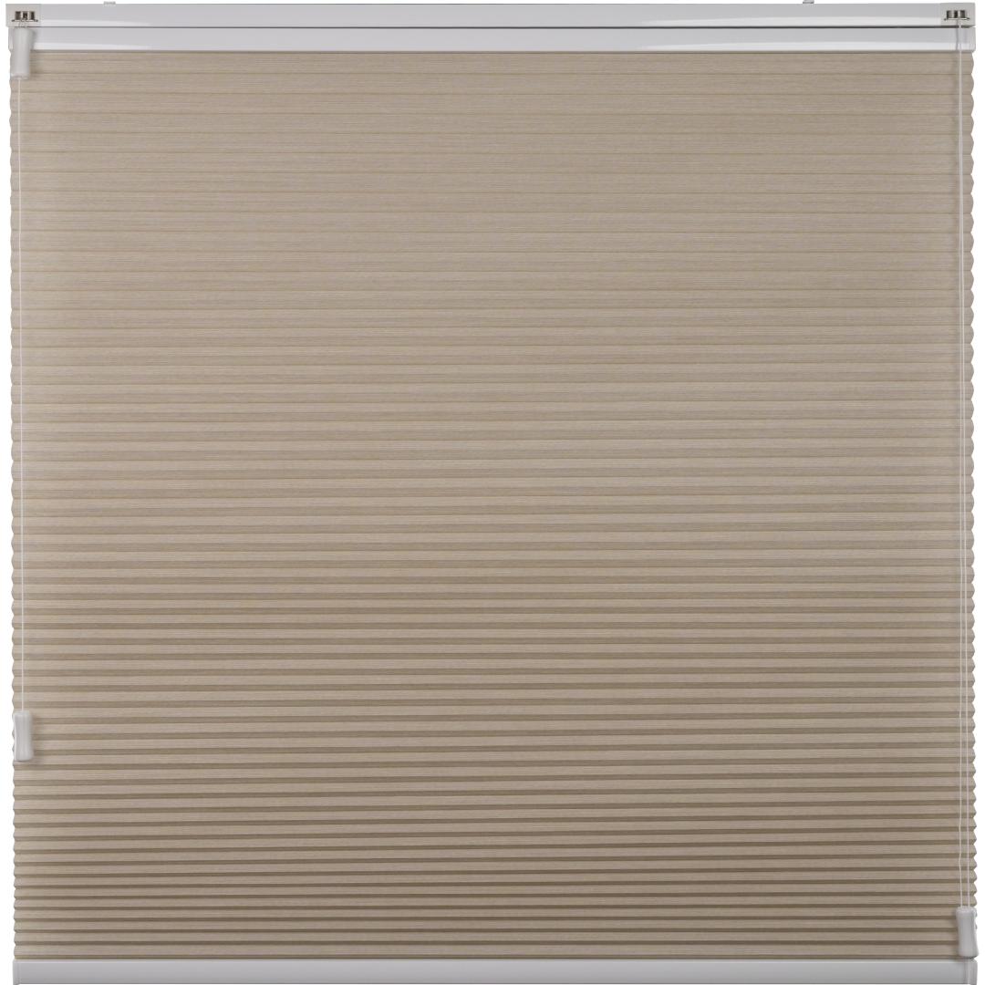 Solano duo plisségordijn | Steenbeige linnenlook 4014