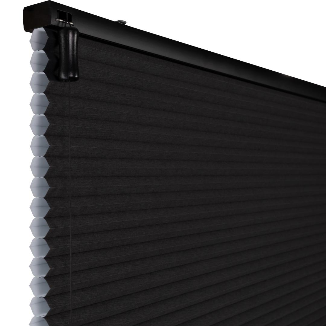 Solano duo plissegordijn | Zwart 4006