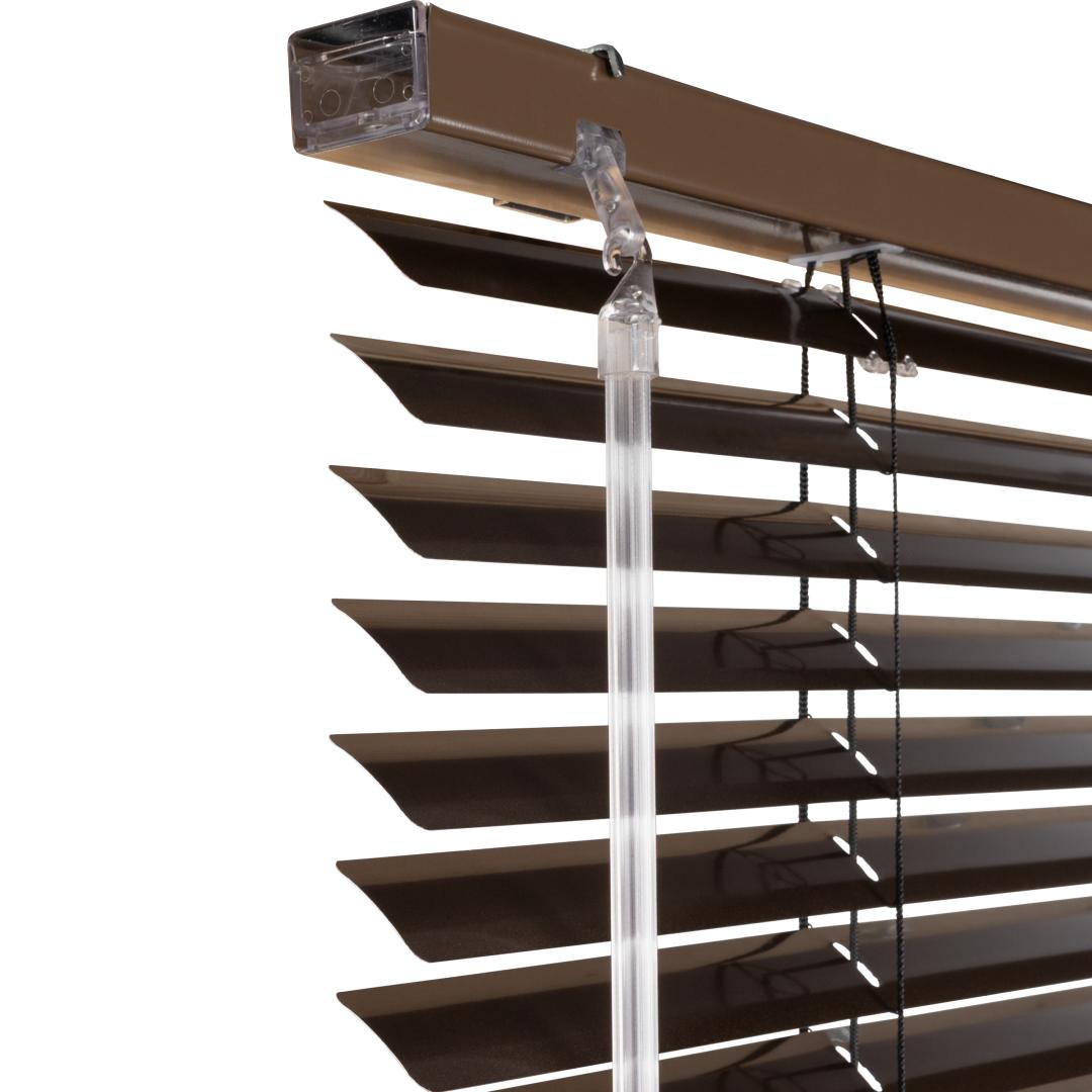 Solano aluminium jaloezie 25 mm | Lamelkleur: Brons metallic 7023