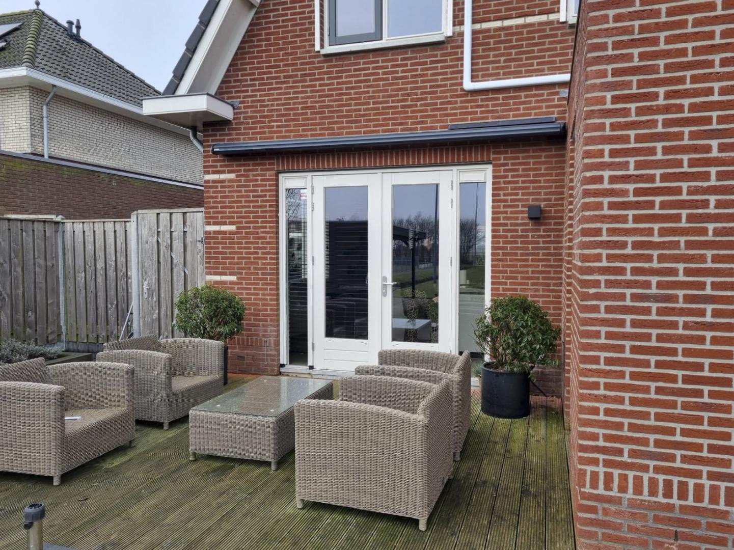 Solano Voorraadmodel knikarmscherm ACTIE | Stof: Donkergrijs 19.017 | Brel Solar motor