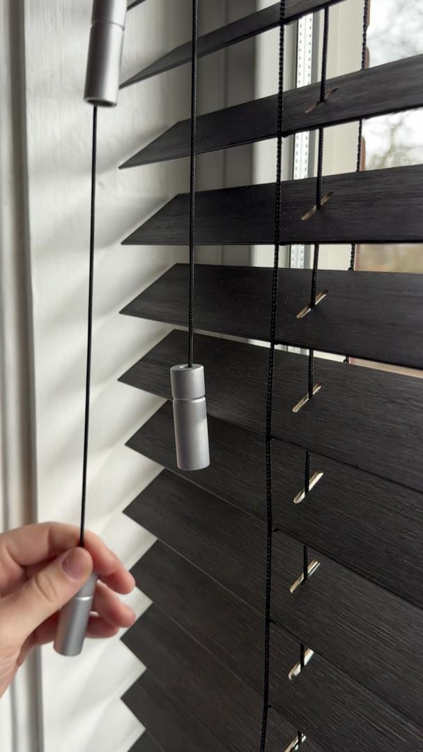 Verano® houten jaloezie 50 mm | Lamelkleur: (Bamboe) Brown 30.1101