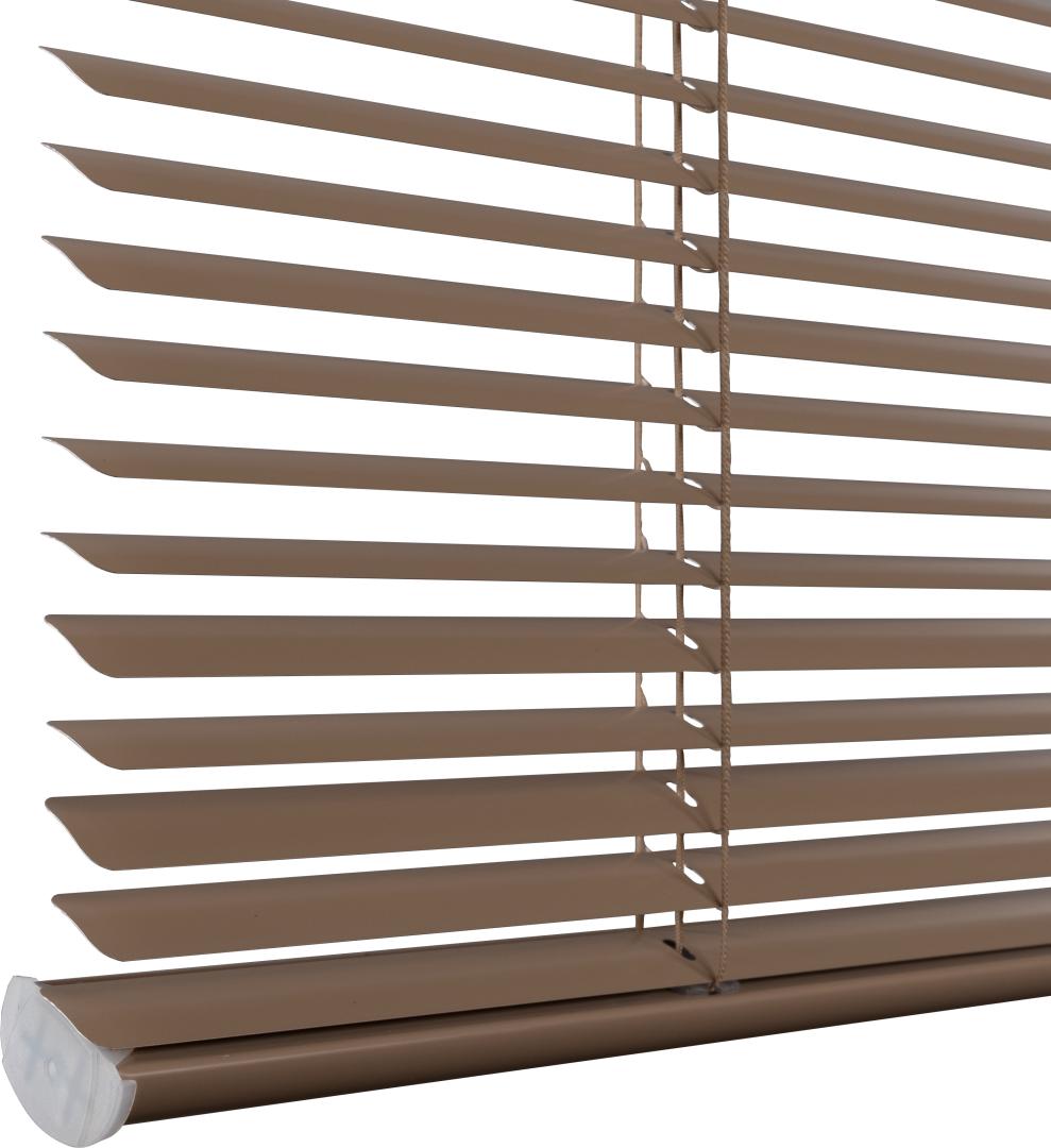 Verano aluminium jaloezie 16mm | Lamelkleur: 10.2456 Karamel zijdeglans | Bediening: tuimelstang/koordsysteem