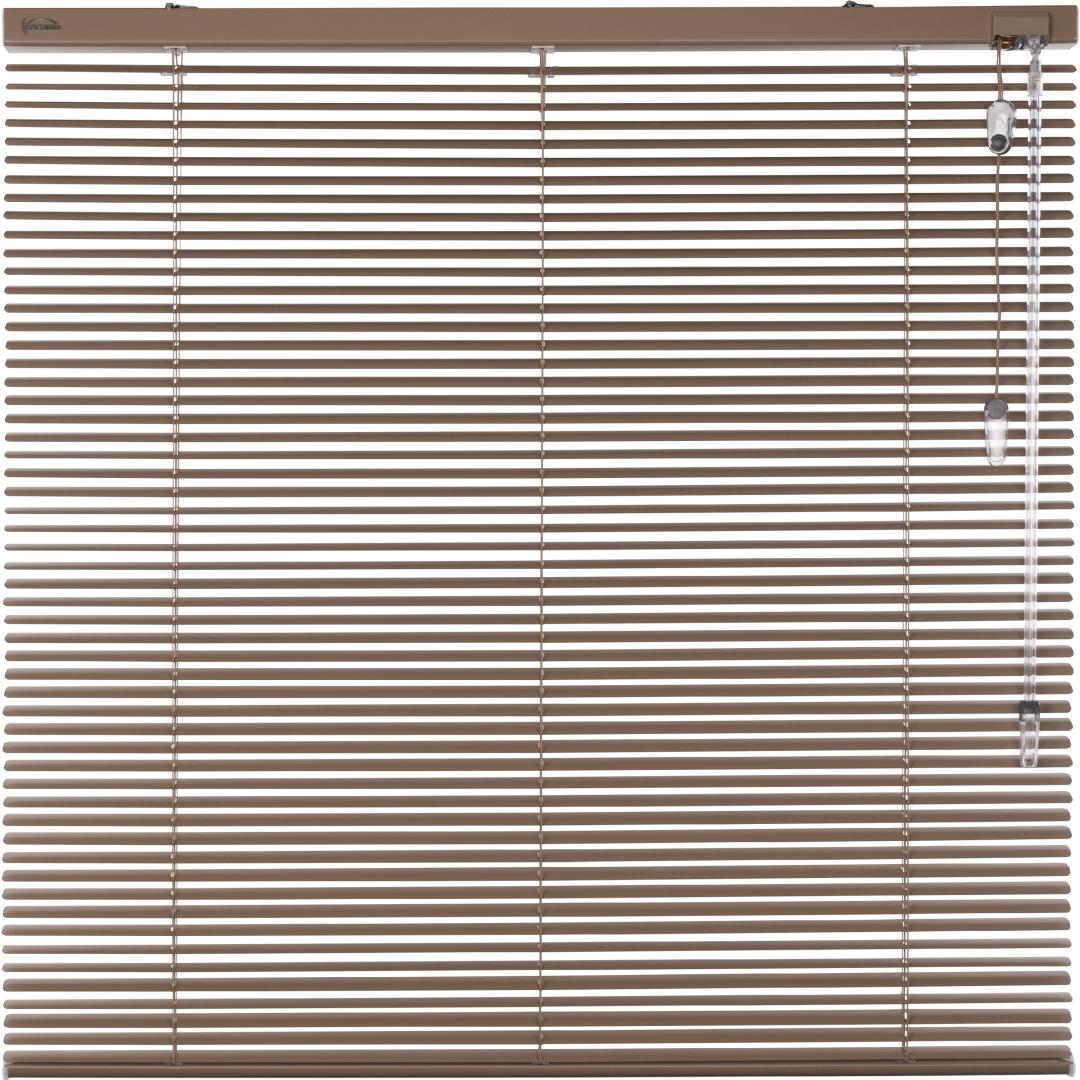 Verano aluminium jaloezie 16mm | Lamelkleur: 10.2456 Karamel zijdeglans | Bediening: tuimelstang/koordsysteem