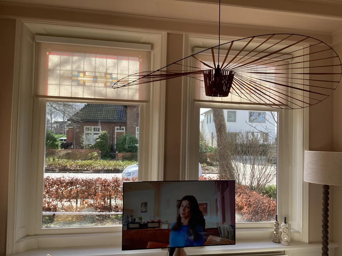 Verano rolgordijn met vierkante cassette | Stofkleur: 72.1627 (Lichtdoorlatend) | Systeemkleur: Wit RAL 9016