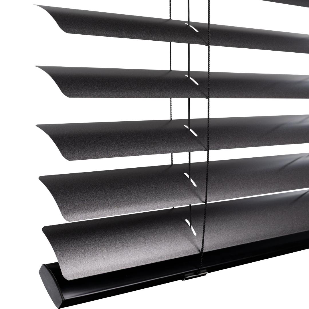 Verano aluminium jaloezie 70mm | Lamelkleur: 10.2372 Basaltgrijs glitter
