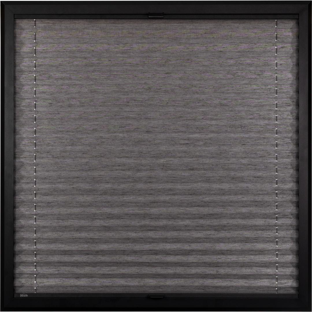 Verano SmartFit Pro plisségordijn | Stof: 72.0393 | Profielkleur: Zwart structuurlak | aluminium handgreep | Top Down Bottom Up