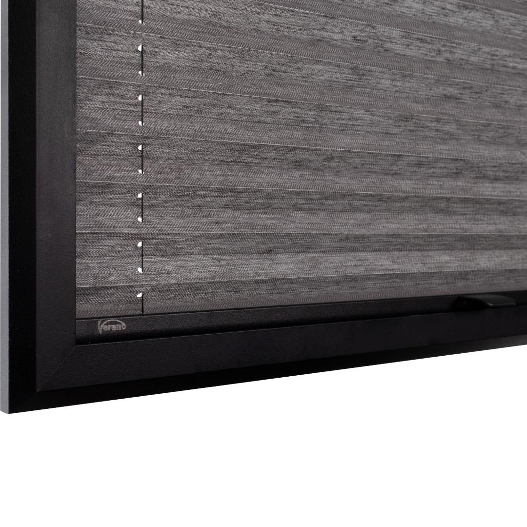 Verano SmartFit Pro plisségordijn | Stof: 72.0393 | Profielkleur: Zwart structuurlak | aluminium handgreep | Top Down Bottom Up