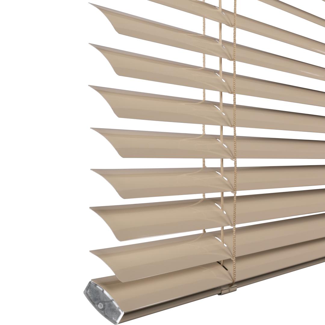 Verano® aluminium jaloezie 35 mm | Kleur: Champagne hoogglans 10.2355 | Bediening: tuimelstang/koordsysteem