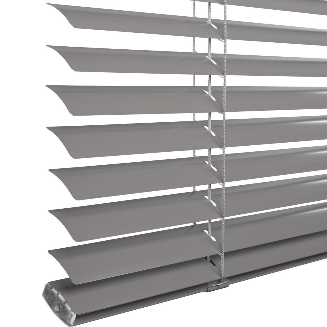 Verano® aluminium jaloezie 35 mm | Kleur: Kleigrijs zijdeglans 10.2331 | Koord/koordsysteem