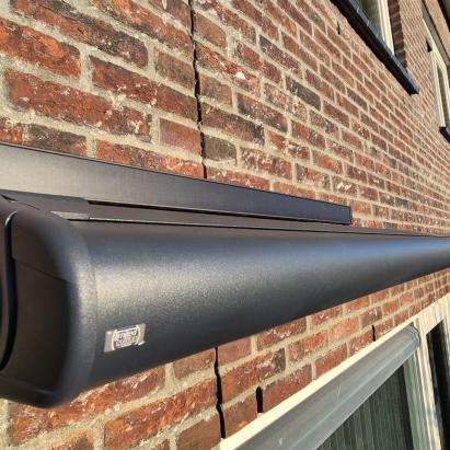 Rainbow Balero met Brel solar motor | Profielkleur: Antraciet structuurlak RAL7016 | Stofkleur: Dickson D306