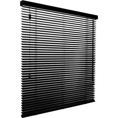 Solano Premium Houten Jaloezie 25 mm | 6024 Zwart met nerf