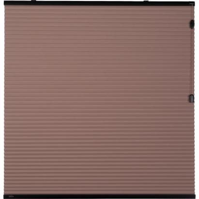 Verano duo plisségordijn | Stof: 72.0311 | Bovenbak en onderlat: Gitzwart structuurlak | Bediening: Trekkoord Top Down Bottom Up