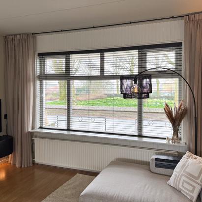 Verano® houten jaloezie 50 mm | Lamelkleur: (Bamboe) Brown 30.1101