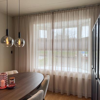 A House Of Happiness Gordijnen | Stofkleur: Maran 22 Zand | Gordijntype: Geplooid