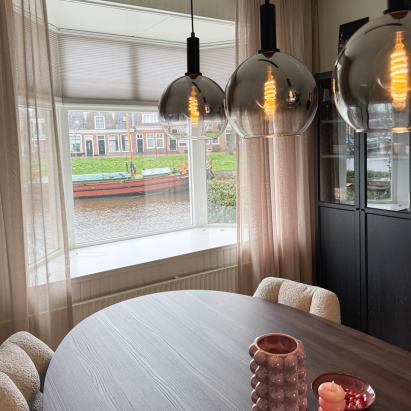 A House Of Happiness Gordijnen | Stofkleur: Maran 22 Zand | Gordijntype: Geplooid