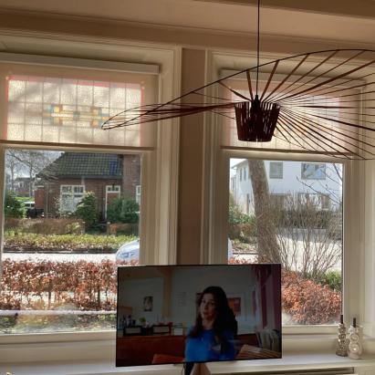 Verano rolgordijn met vierkante cassette | Stofkleur: 72.1627 (Lichtdoorlatend) | Systeemkleur: Wit RAL 9016