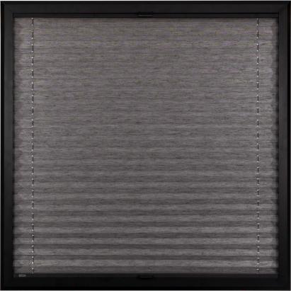 Verano SmartFit Pro plisségordijn | Stof: 72.0393 | Profielkleur: Zwart structuurlak | aluminium handgreep | Top Down Bottom Up