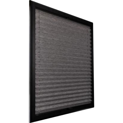 Verano SmartFit Pro plisségordijn | Stof: 72.0393 | Profielkleur: Zwart structuurlak | aluminium handgreep | Top Down Bottom Up
