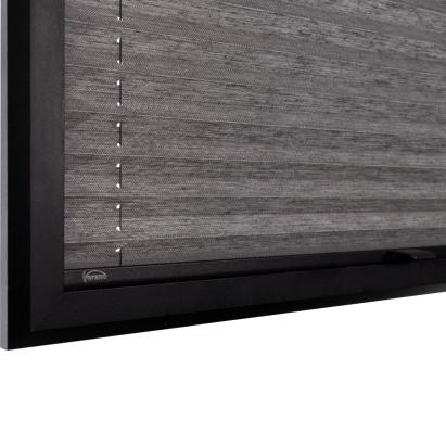 Verano SmartFit Pro plisségordijn | Stof: 72.0393 | Profielkleur: Zwart structuurlak | aluminium handgreep | Top Down Bottom Up
