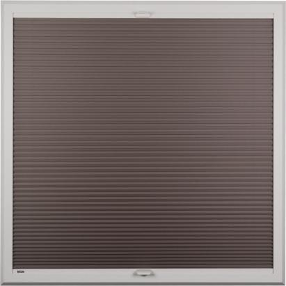 Verano SmartFit Pro Duo plisségordijn | Stof: 72.0409 | Profielkleur: wit structuurlak | Kunststof handgreep | Top Down Bottom Up