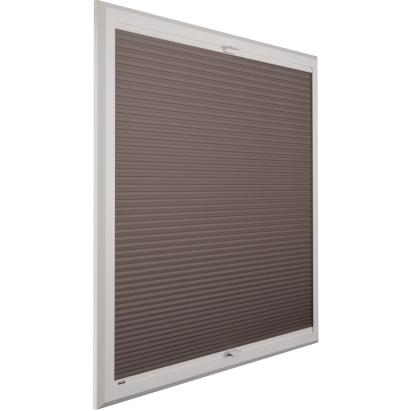 Verano SmartFit Pro Duo plisségordijn | Stof: 72.0409 | Profielkleur: wit structuurlak | Kunststof handgreep | Top Down Bottom Up