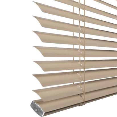 Verano® aluminium jaloezie 35 mm | Kleur: Champagne hoogglans 10.2355 | Bediening: tuimelstang/koordsysteem