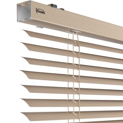 Verano® aluminium jaloezie 35 mm | Kleur: Champagne hoogglans 10.2355 | Bediening: tuimelstang/koordsysteem